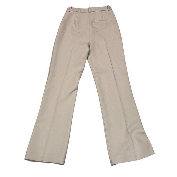 Zara Womens Beige Wide-Leg Trousers XS Formal Office Wear Polyester Blend - Picture 2 of 8